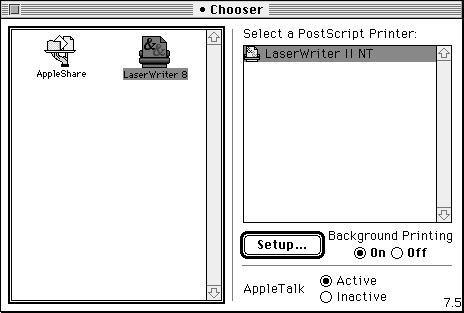 - 24 - Disabling AppleTalk Some printers and network utilities use the Printer port for something called Apple- Talk.