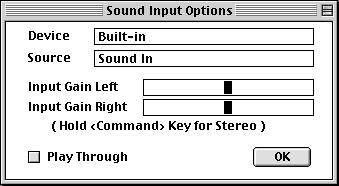 - 34 - About the ASIO Control Panel for the Apple Sound Manager device If you have selected the Apple Sound Manager ASIO driver, you can make settings for the built-in audio hardware of the