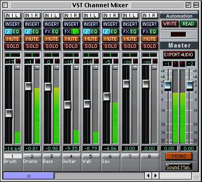 - 52 - Setting the Levels of the Audio Tracks Now that you ve learned how to mix the MIDI Tracks, let s do the same for the Audio Tracks. 1. Rewind the Song to the beginning and activate playback. 2.