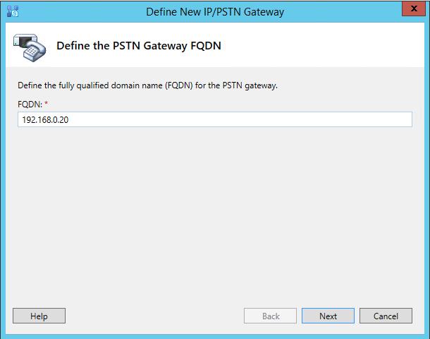topology, pointing to 192.168.0.20 (TESTCLIENT2, which will be used to simulate PSTN calls).