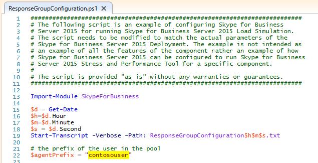 Application Note 7. Preparing the Test Environment 17. Copy the C:\Program Files\Skype for Business Server 2015\LyncStressAndPerfTool\Doc\LisConfiguration.