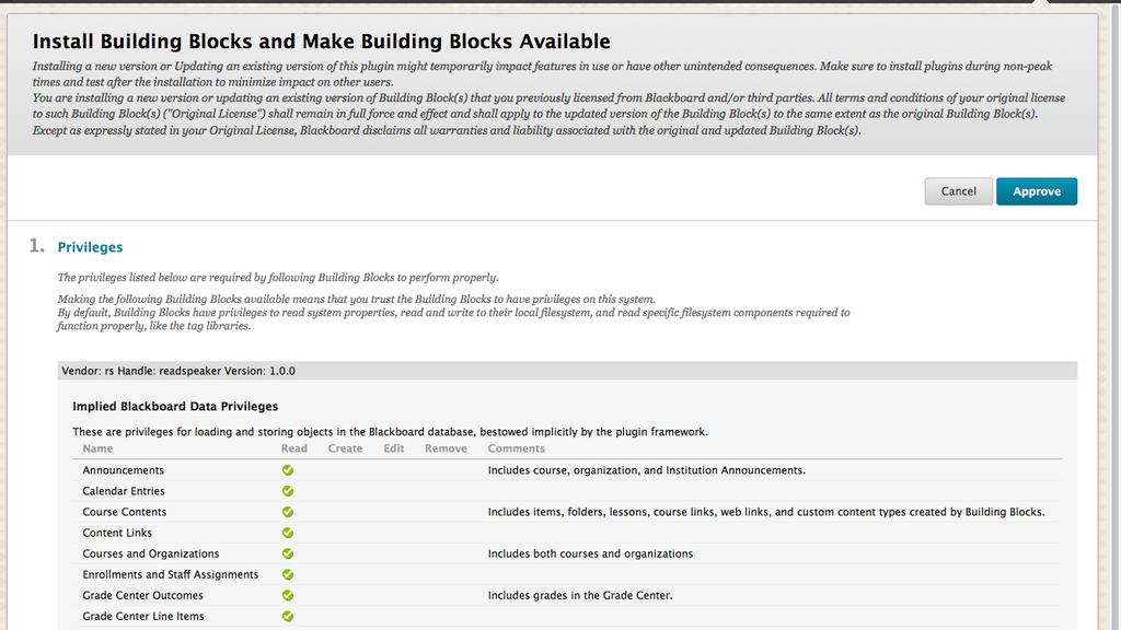 Note that the workflow and user interface for making a building block available has been changing in recent service packs.