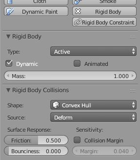 Chapter Blender Interface Chapter 119-The Object Physics Realistic Object Interactions in Real-Time and Animations At one time, all physics interactions had to be accessed from the game engine in