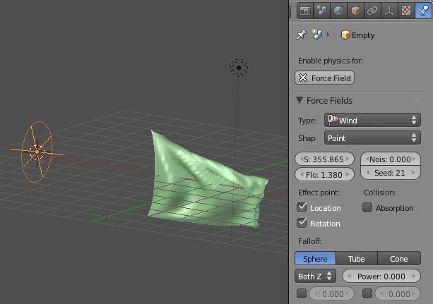 Scale it to match an appropriate size for a flag and Subdivide it a few times to give it enough vertices to flex well.