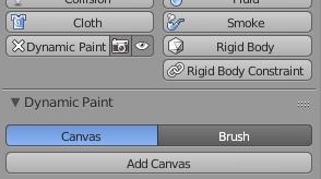 It can be used to paint an object in animations using other objects or particles as brushes.