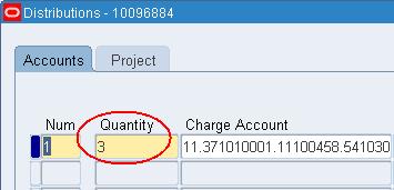Use the quantity to split the funding to different accounts.