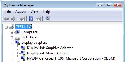 Limitation for dual adapters on Windows Vista in XDDM mode: In this mode one extended screen and one mirrored screen is supported.