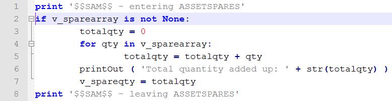 The bindings for the two variables are shown on this table: Variable Binding (Launch Point Remarks Attribute field in UI) v_sparearray SPAREPART.