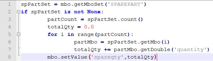 #2: Scripted object initialization with MBO API With this approach, no script variables and bindings are utilized. An Object Launch point ASSETSPARESAPI is defined exactly the same as with option #1.