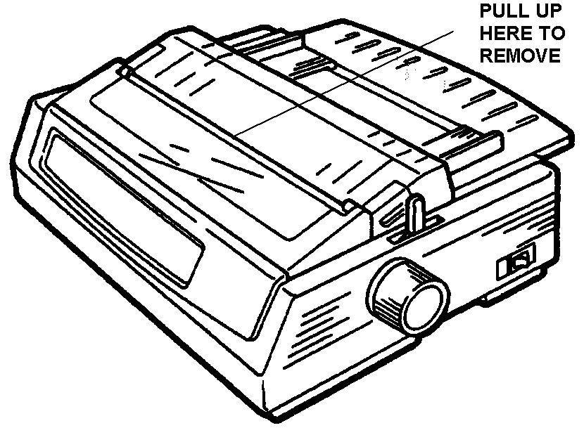 Page 4 of 7 19. Place a ¼ of the package of printer paper (0528-0994-01), in the rectangular spot, under the slide out printer shelf of the non-secure printer.
