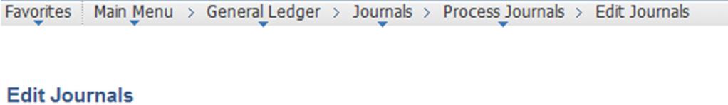 5.5.2 Edit Multiple Journals: To process multiple journals at the same time,