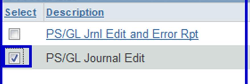 Select the ID Range, Date Range or Combination - that will find the journals you wish to edit. 6.