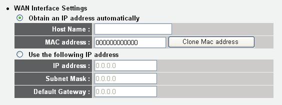 2-5-4 Setup procedure for 'PPTP': PPTP requires two kinds of settings: WAN interface setting (setup IP address) and PPTP setting (PPTP user name and password).