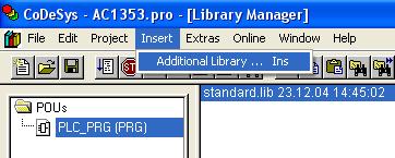 the libraries already loaded (here: only standard.