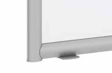 Desk Mounted Screens Mount to Desks or Returns temporarily or permanently without damaging work surfaces Adjustable clamps fit tables ranging from 5/8 to 2 inches thick 1/8 inch thick Frosted Acrylic