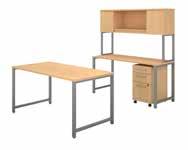 83"H 60W x 30D Table Desk with Credenza and 3 Drawer Mobile Pedestal 400S168XX List Price - $2,013.00 59.61"W x 94.96"D x 29.