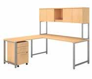 12"H, WH 72W x 30D White Table Desk with Credenza, 2 and 3 Drawer Pedestals 400S126XX List Price - $2,288.00 71.02"W x 93.25"D x 29.