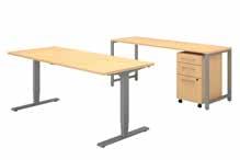 83"H 60W Desk with 48W Height Adjustable Return and Storage 400S186XX List Price -