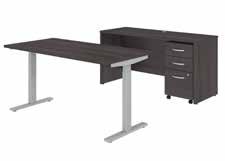 84"H 72W x 36D Bow Front Desk with 2 and 3 Drawer Mobile Pedestals STC012XX List Price - $1,586.00 71.10"W x 36.06"D x 29.