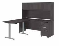 86"H 72W x 30D Desk with 42W Return and 3 Drawer Mobile Pedestal STC007XX List Price - $1,321.00 71.10"W x 71.02"D x 29.