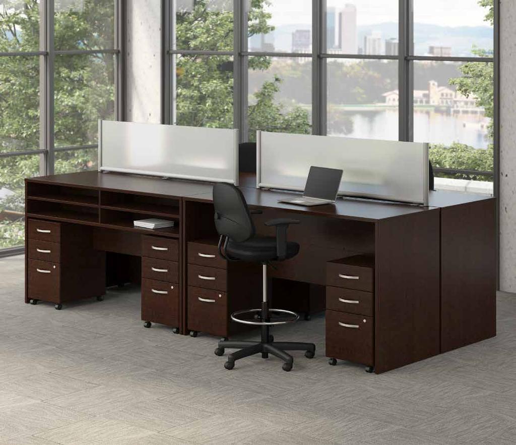 STANDING HEIGHT TABLE DESKS 60W x 30D 60W x 30D Desk Shell with Standing Height Credenza SRE122XX List Price $1,023.00 59.