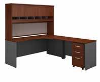 84"H 72W x 30D L Desk with 3 Drawer Mobile Pedestal SRC001XXSU List Price - $1,282.00 71.02"W x 77.05"D x 29.