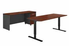 85"H Available in: HC, MR, NC 72W Desk with 48W Height Adjustable Return and Storage SRC108XXSU List Price - $2,645.00 71.