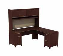 51"H 72W x 30D Double Pedestal Desk with Hutch ENT006XX List Price - $2,049.00 70.12"W x 29.72"D x 71.