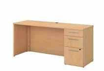 10"H 60W 48W x 30D Shell Desk with 3 Drawer Pedestal and 48W Hutch with Doors 300S079XX List Price - $1,899.00 47.60"W x 29.60"D x 72.