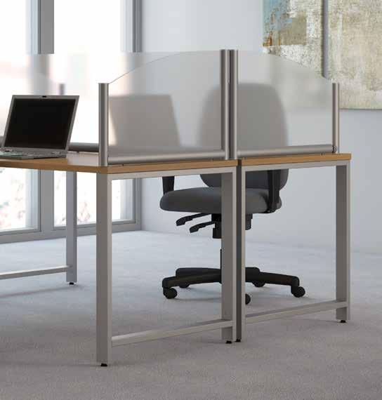 Privacy Screens All metal parts made of anodized aluminum for durability and a sleek appearance Desk Mounted,