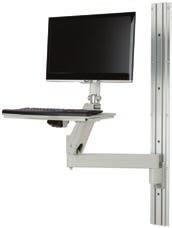Fluid TMArm HD Wall Mounted Workstation With unmatched strength