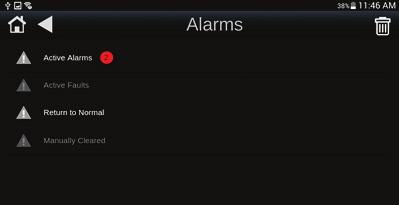 An audible alarm sounds if the alarm was set up in ViewBuilder to generate a sound and if Alarm Sounds are turned on in the Application Settings