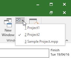 Before starting this exercise ensure that Microsoft Project has started and a blank project is displayed.