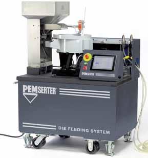 IN-DIE FASTENER INSTALLATION SYSTEM The PEMSERTER in-die fastener installation system brings new dimensions to stamping capabilities.