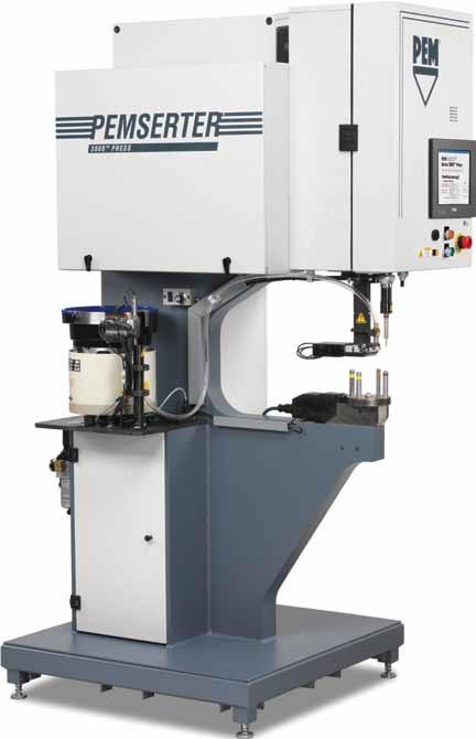 PEMSERTER SERIES 3000 AUTOMATIC INSERTION PRESS The new PEMSERTER Series 3000 automatic feed fastener-installation press can install self-clinching fasteners up to 30% faster than traditional systems