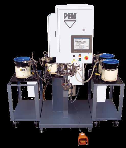 PEMSERTER SERIES 3000MB AUTOMATIC MULTI-BOWL INSERTION PRESS The multi-bowl insertion option consists of a single PEMSERTER Series 3000 automatic fastener-installation press equipped with the QX