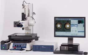microscopes can be equipped with the QMData200 two-dimensional data processing unit and the Vision Unit manual image measurement system that detects edges with its installed digital camera.
