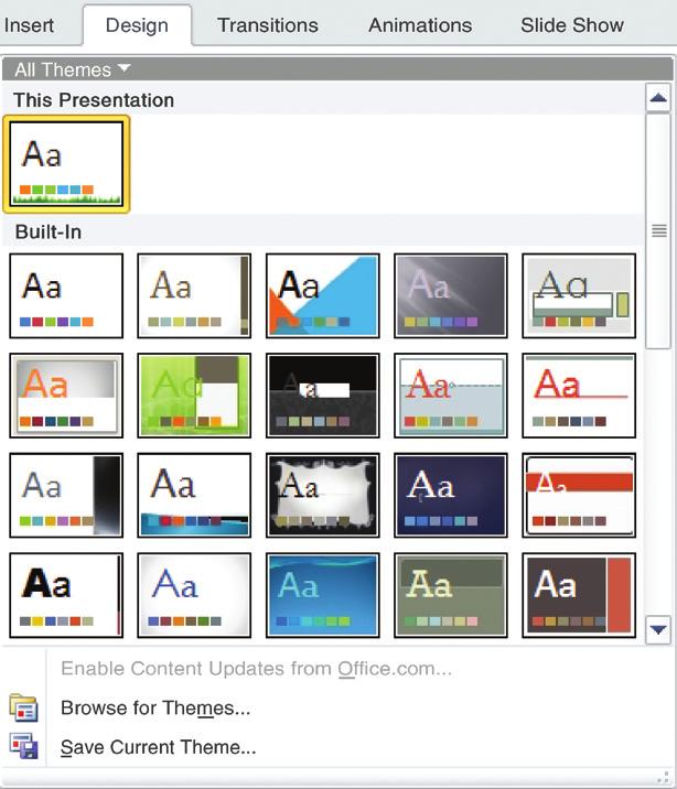 Use the main slide area to edit slides, and the notes pane below to add speaker notes. Slide Sorter View Use to view your slides as thumbnail images.