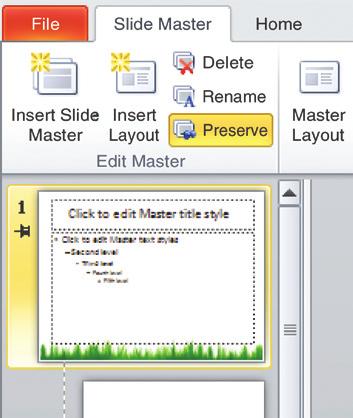 To add a slide with a custom layout: under the tab, in the Edit Master group, Slide master Insert Layout. Click Rename, enter a name in the Rename Layout dialog box, and click.