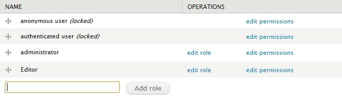 Select People from the admin menu, then select the Permissions tab. 2. Select the smaller Roles tab below the Permissions tab. 3.
