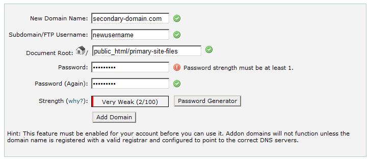 Chapter 1 You will need the ability to create an add-on domain for your primary site (we will see how to actually create the add-on domain in the recipe) A blank database How to do it... 1. Update your secondary domain's name server to be the same as the primary domain's name server.