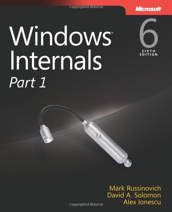 Reference: Windows Windows Internals (Part 1 & Part 2) Mark E.
