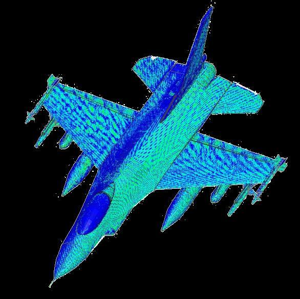 Distributed HFSS-IE Solution: Fighter Aircraft Full wave solution Scattering of fighter aircraft at 5GHz
