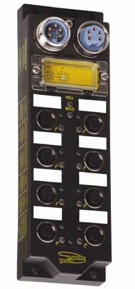 TURCK Industrial I/O DeviceNet Products Standard Input Stations Rugged, Fully Potted Stations IP 67, IP 68, IP 69K Protection Rotary Address Switches Automatic Baud Rate Sensing FDNL-S0800-T