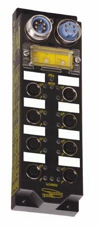 TURCK Industrial I/O DeviceNet Products Deluxe Input/Output Station Rugged, Fully Potted Stations IP 67, IP 68, IP 69K Protection Input and Output on Same Connector Automatic Baud Rate Sensing