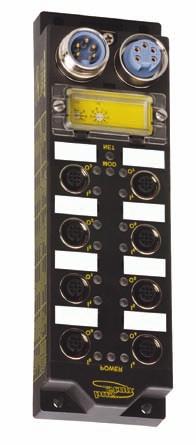 TURCK Industrial I/O DeviceNet Products Standard Input/Output Station Rugged, Fully Potted Stations IP 67, IP 68, IP 69K Protection Input and Output on Same Connector Automatic Baud Rate Sensing