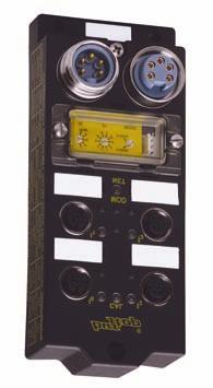 TURCK Industrial I/O DeviceNet Products Analog Input Station Rugged, Fully Potted Stations IP 67, IP 68, IP 69K Protection Compact Housing Automatic Baud Rate Sensing FDNQ-4AI-V/I-T Electrical