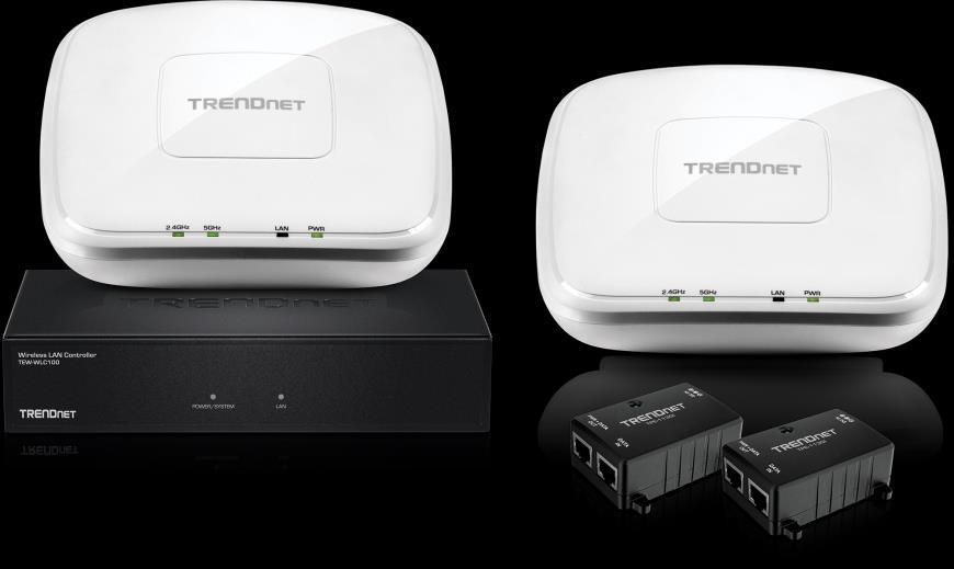 Product Overview Package Contents The package includes: 1 x TEW-WLC100 wireless LAN controller 2 x TEW-755AP N300 PoE access points or TEW-821DAP AC1200 dual band PoE access points 2 x TPE-113GI 802.