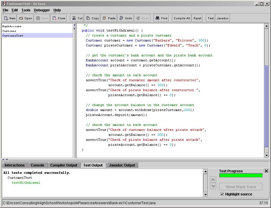 HOW TO CREATE JUNIT TESTS Click on Edit then "New JUnit Test Case" Create one or more
