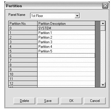 Section 2 - Navigator Reporter Configuration and Communication Highlight the partition and click DELETE to delete the selected partition.